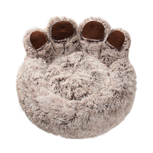 Plush Bear Paw Shape Super Soft Calm Beds for Dogs - Le Frenchie Flair