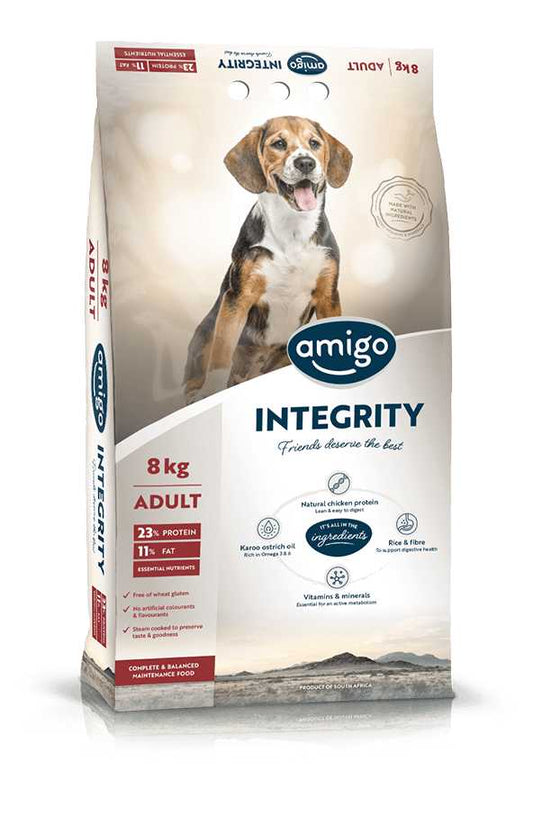 Amigo Integrity All Breed Adult Dog Food (Chicken & Ostrich) French Bulldog Pet Supplies - Le Frenchie Flair