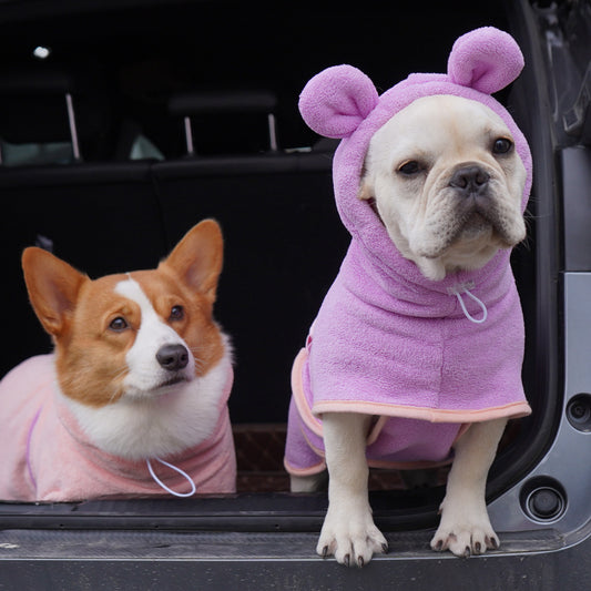 Fleece Pajamas Bathrobe for Dogs French Bulldog Pet Supplies LeFrenchieFlair CJD
