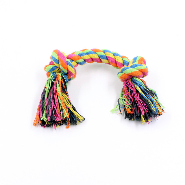 Double knot cotton rope knot dog toy - Le Frenchie Flair