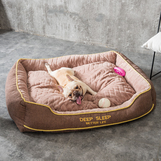 Royal Rest - Deep Sleep Better Life Nest Bed for Dogs & Cats - Le Frenchie Flair