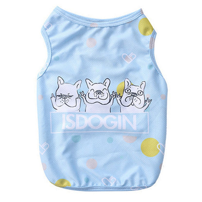 Frenchie Summer Cooler Pet Clothes - Le Frenchie Flair