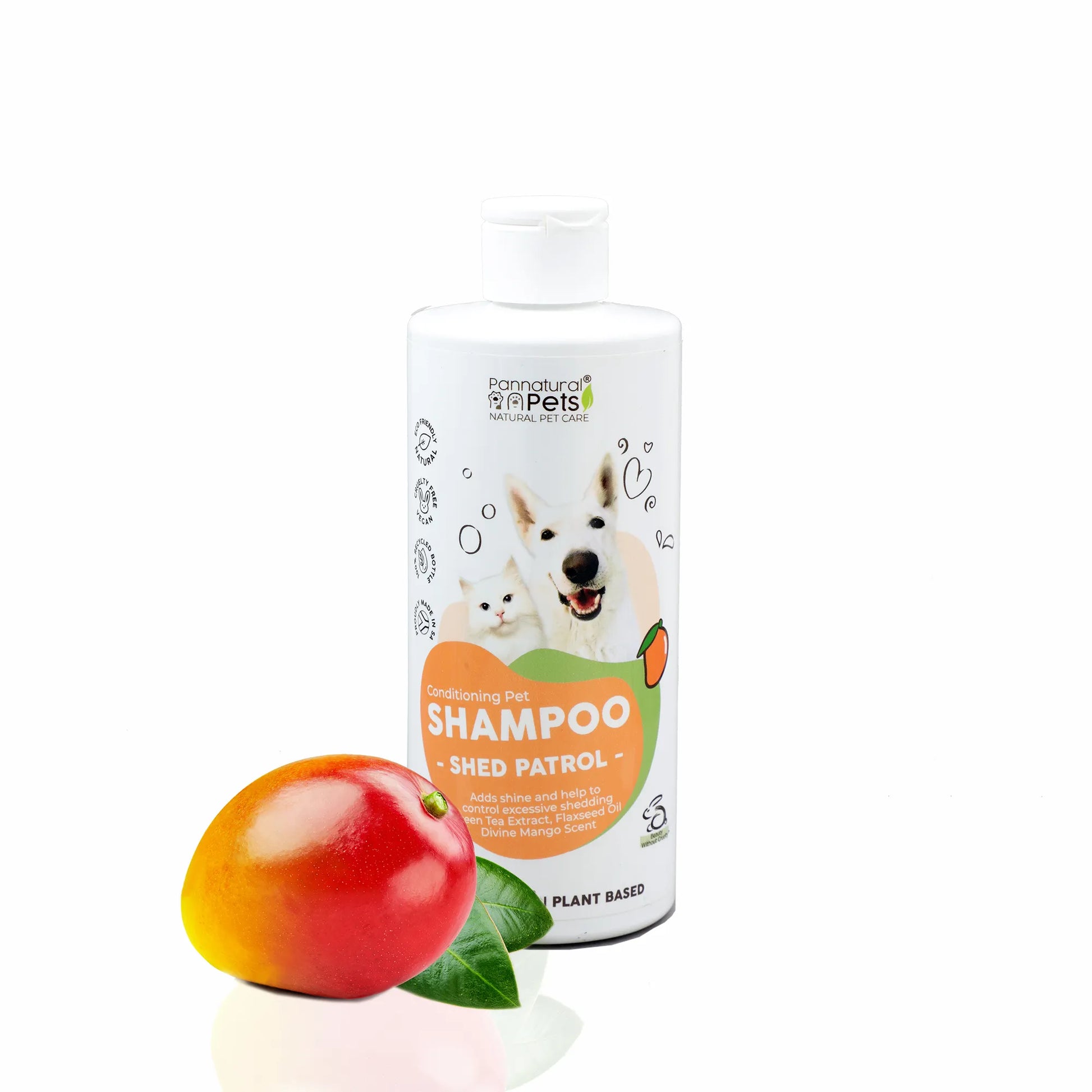 Shed Patrol – Shed Control Conditioning Natural Pet Shampoo Mango 500ml - Le Frenchie Flair