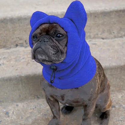 Frenchie's Fleece Bat Hat Soft Warm Adjustable Winter Hats French Bulldog Pet Supplies Le Frenchie Flair TU