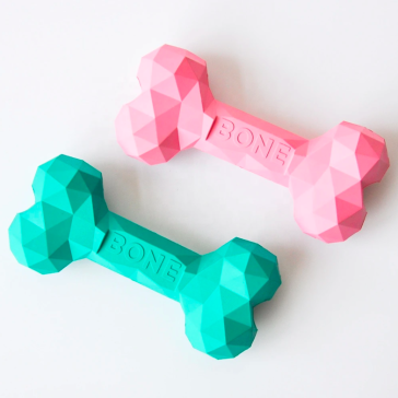 Urbanpaws Bone Dog Chew Toy - Pink & Blue - Le Frenchie Flair